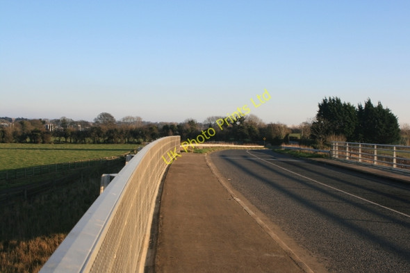 Photo 6"x4" View east towards Donabate from a bridge over the M1 near Belinstown, Co.  Dublin Donabate c2007