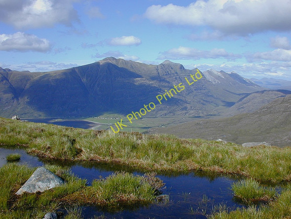 Photo 6"x4" Lochan on the col, Beinn Damh Annat\/NG8954 c2002