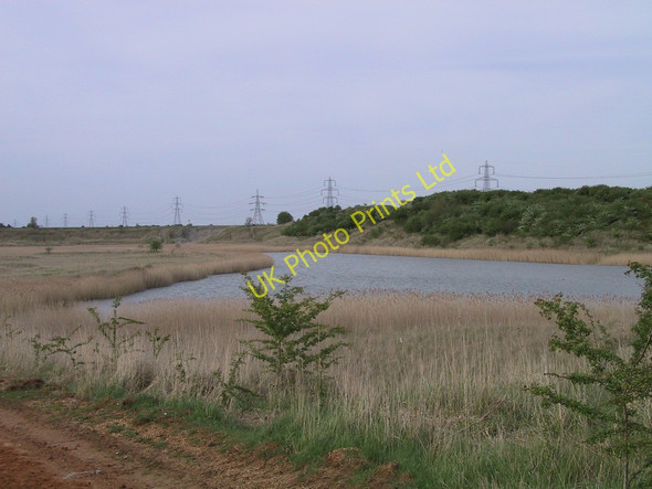 Photo 6"x4" Flooded Burwell Brick Pits Burwell\/TL5866 c2003