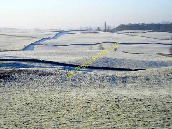 Photo 6"x4" Frosty Fields at Knockshinnoch Shawhead\/NX8775 c2007