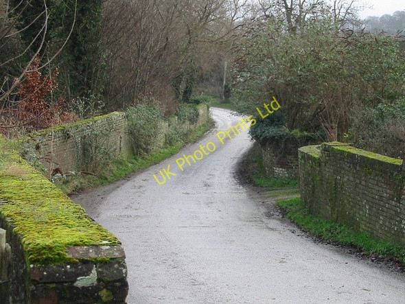 Photo 6"x4" Looking SE along Love Lane Chillenden c2007