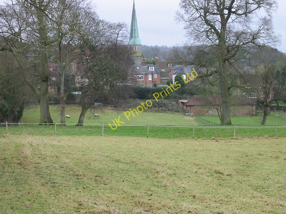 Photo 6"x4" Looking S to Barham from Rectory Lane Barham\/TR2050 c2007