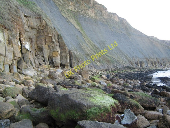 Photo 6"x4" Crumbling coastline Lebberston c2008