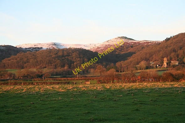 Photo 6"x4" January Dawn on Little Malvern Priory Upper Welland c2008