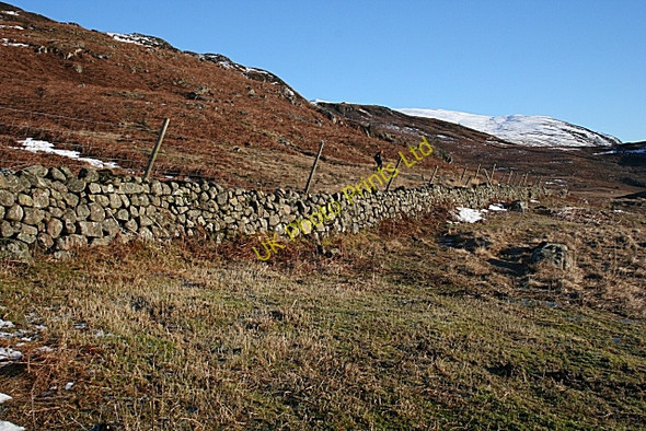 Photo 6"x4" Drystane Dyke Invergeldie c2008