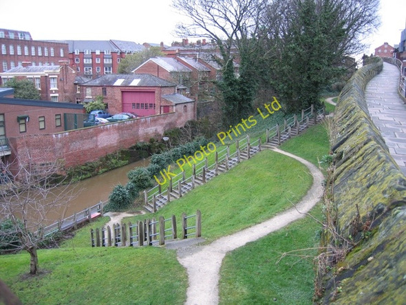 Photo 6"x4" Steps to the canal by Morgan's Mount Chester c2008