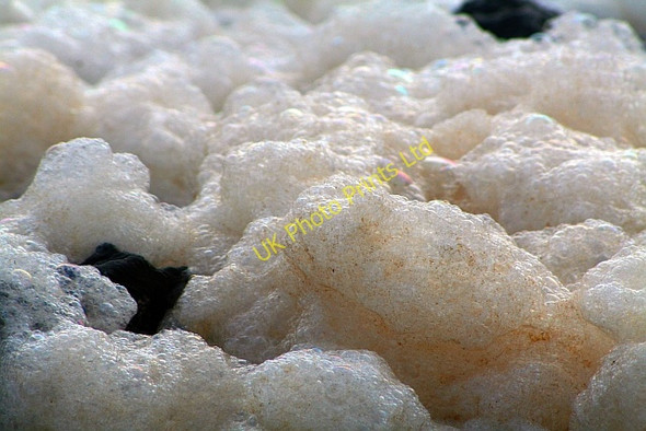 Photo 6"x4" Foam on Rocks at Saddell Bay (2) Saddell c2008
