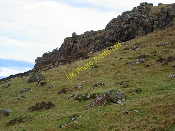 Photo 6"x4" Crags south west of Ben Skriaig Borreraig c2008