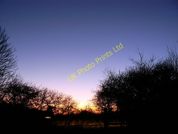 Photo 6"x4" Sunset near Watchfield Watchfield\/SU2490 c2008
