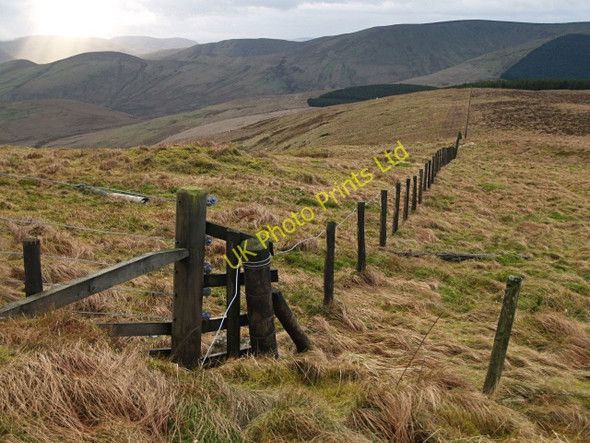 Photo 6"x4" Fence junction, Starcleuch Edge Gorrenberry c2008