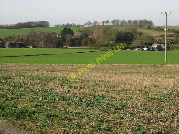 Photo 6"x4" View of Chillenden from Sandwich Road Chillenden c2008