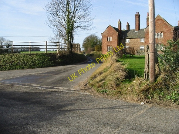 Photo 6"x4" Road junction just outside Chillenden Chillenden c2008