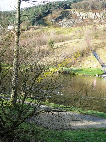 Photo 6"x4" Lake and crags in Cwm Tyleri Abertillery\/Abertyleri c2008