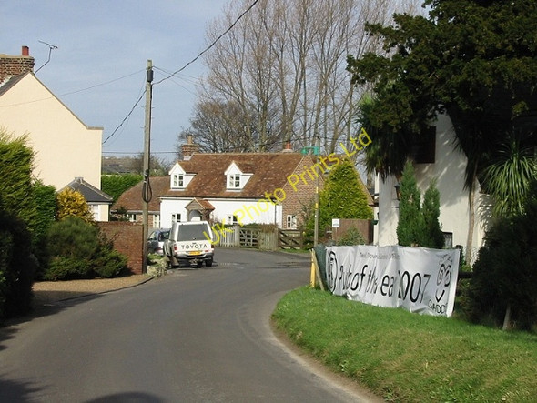 Photo 6"x4" View of The Street, Finglesham Finglesham c2008