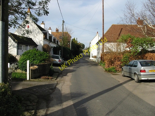 Photo 6"x4" Looking NW along The Street, Finglesham Finglesham c2008