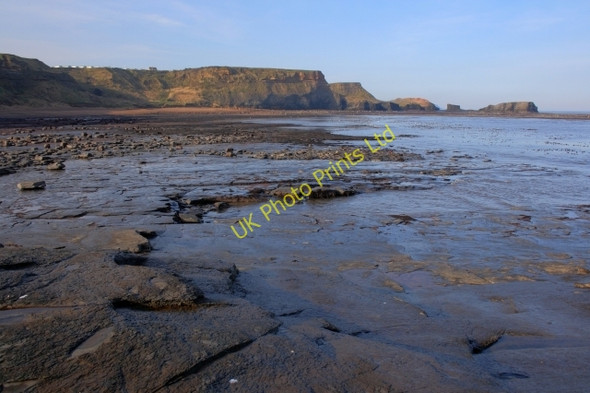 Photo 6"x4" Low Tide at The Black Nab Stainsacre c2008