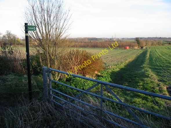 Photo 6"x4" Footpath at the end of Church Street, Woodnesborough Sandwich c2008