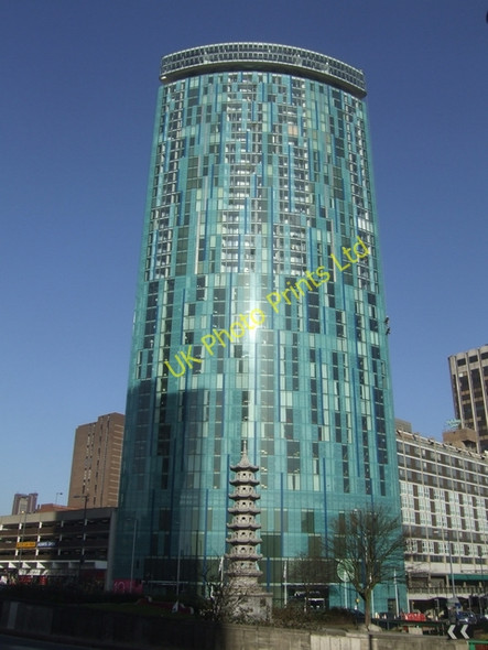 Photo 6"x4" Dwarfed by the Radisson Hotel Lee Bank c2008