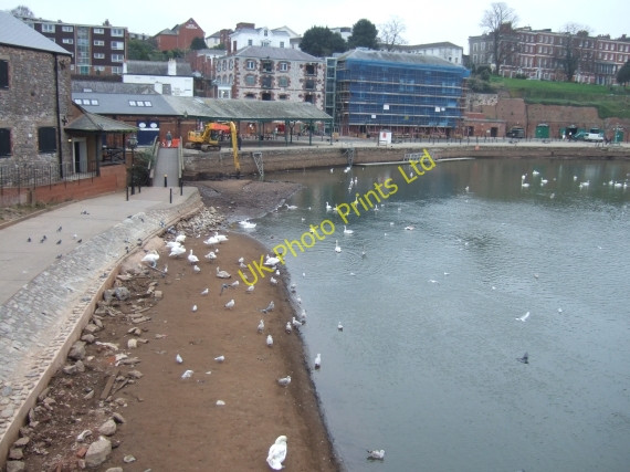 Photo 6"x4" Silt on edge of River Exe, quay in background Exeter c2008