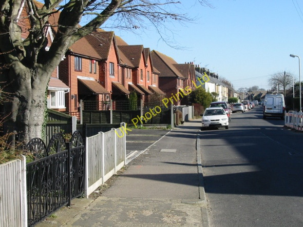 Photo 6"x4" View along Church Lane, Deal Deal c2008