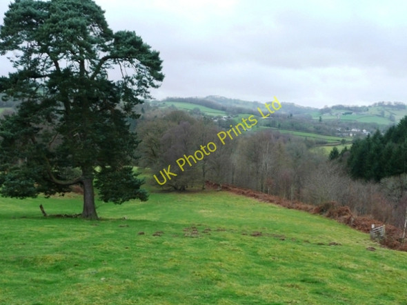 Photo 6"x4" Descent towards the Wye Erwood c2008