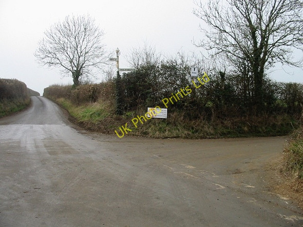 Photo 6"x4" Looking SW along Priston Lane Englishcombe c2008