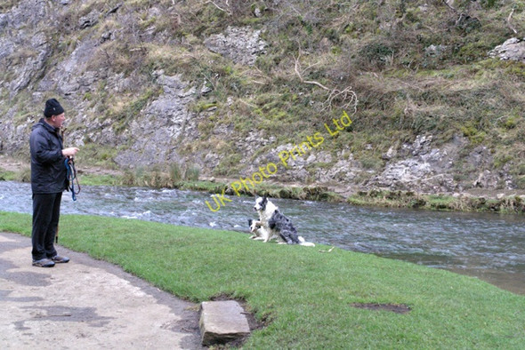 Photo 6"x4" Dog training in Dovedale Thorpe\/SK1550 c2008