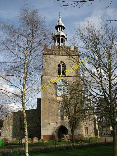 Photo 6"x4" The church of All Saints Shipdham c2008