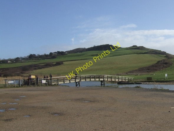 Photo 6"x4" Footbridge over the River Char, Charmouth Lyme Regis c2008