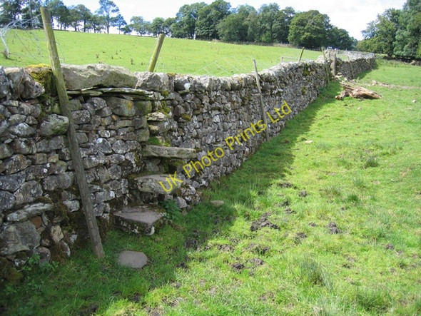 Photo 6"x4" Wall and stile near Old Accraplatts Kirkby Malham c2007
