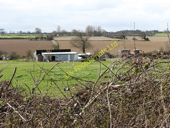 Photo 6"x4" View west across farmland Edingthorpe c2008