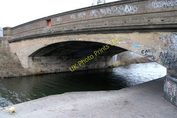 Photo 6"x4" Wood Lane canal bridge Birches Green c2008