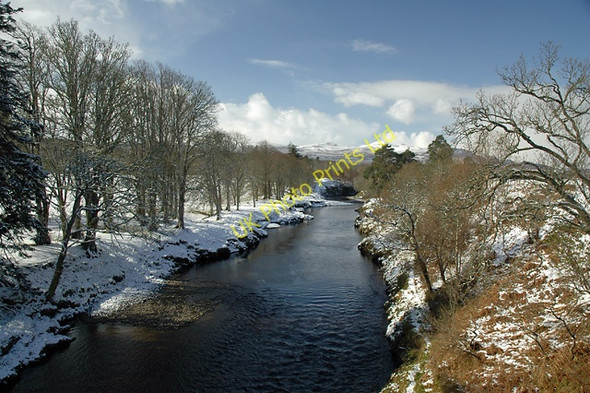 Photo 6"x4" River Carron after a Snowfall Ardgay c2005