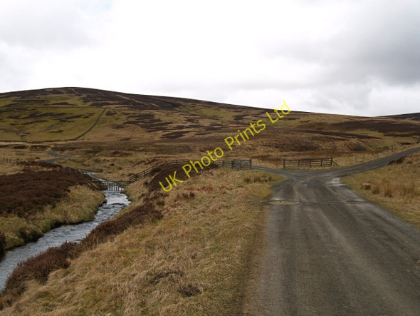 Photo 6"x4" Track junction, Trously Nether Shiels\/NT4146 c2008