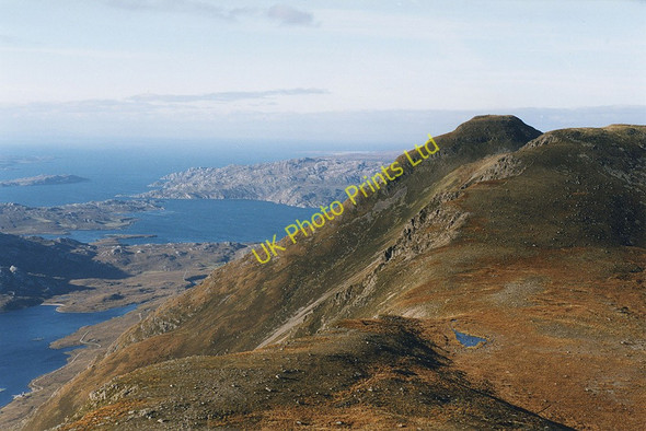 Photo 6"x4" The col on Beinn Damh Annat\/NG8954 c1997