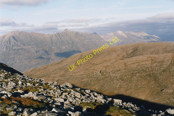 Photo 6"x4" View north east from Beinn Damh Beinn Damh c1997