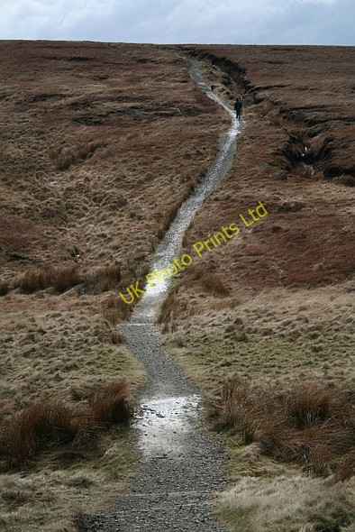 Photo 6"x4" Pennine Way Crosses Oldgate Moss Bleak Hey Nook c2008