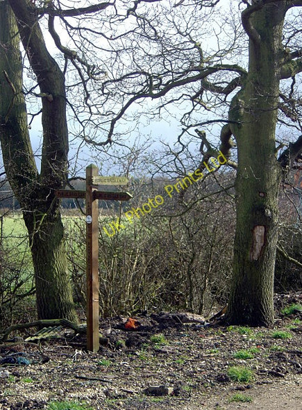 Photo 6"x4" Bridleway signpost near Cuckoo Bush Gotham\/SK5330 c2008