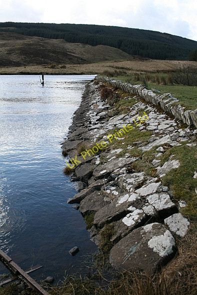 Photo 6"x4" Dam at Killypole Loch Drumlemble c2008
