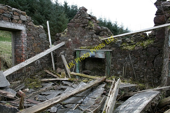 Photo 6"x4" Ruin at Killypole, Interior Drumlemble c2008
