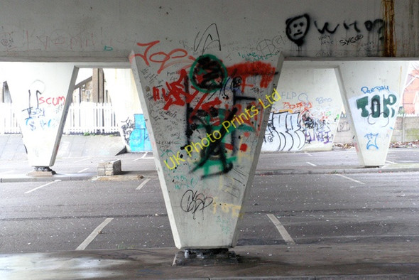 Photo 6"x4" Bridge supports Beeston\/SK5236 c2008