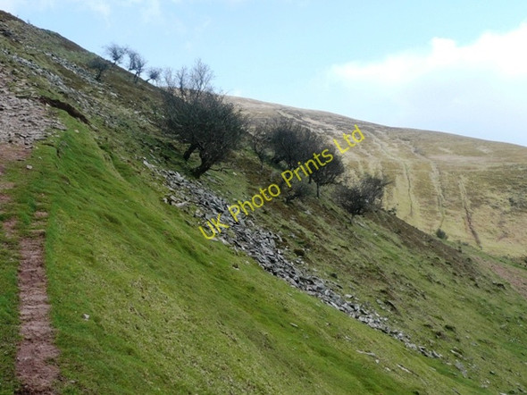 Photo 6"x4" Higher on Rhiw Trumau Pengenffordd c2008