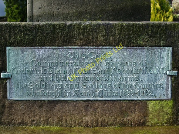 Photo 6"x4" War Memorial, Hurst Green, (Boer War 1899-1902), Plaque Hurst Green\/SD6838 c2008