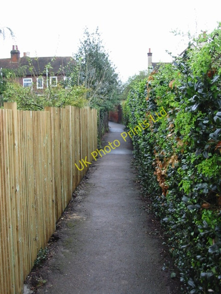 Photo 6"x4" Footpath to Summer Lane from Hackington Road Tyler Hill c2008