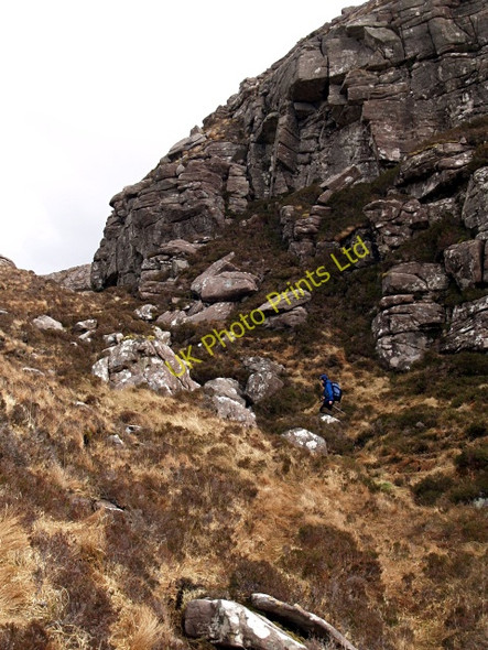 Photo 6"x4" Crag, Carn Dearg Ardmair c2008