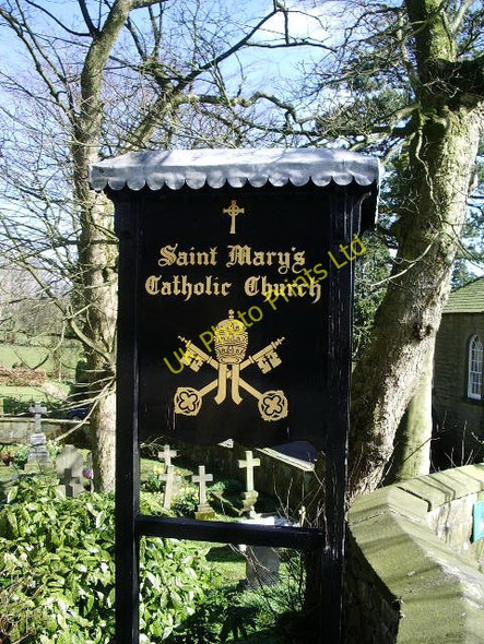 Photo 6"x4" St Mary's Catholic Church, Chipping, Sign Chipping\/SD6243 c2008