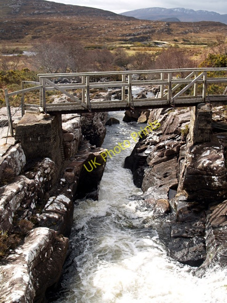 Photo 6"x4" River Runie from the Blughasary Bridge, looking SW Ardmair c2008