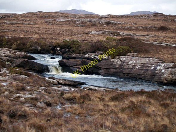 Photo 6"x4" River Runie Meall nan Clachan c2008