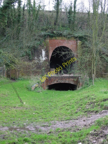 Photo 6"x4" Railway line over a footpath over a stream Bekesbourne c2008