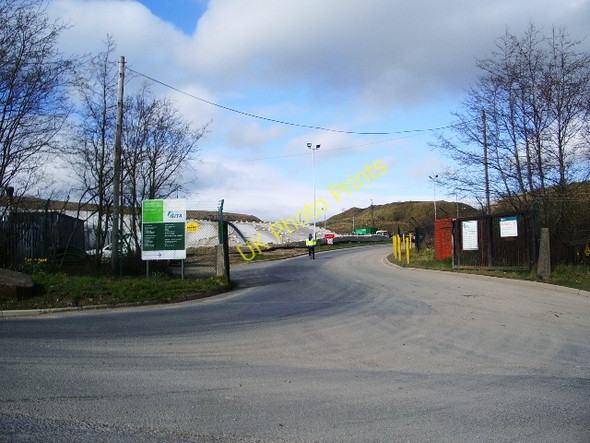 Photo 6"x4" Entrance to Whinney Hill Landfill Site Accrington c2008